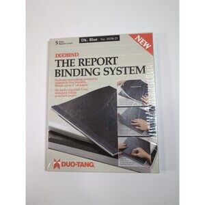 New Sealed Duobind Report Binding System 5 Dark Blue Report Covers 30158-23